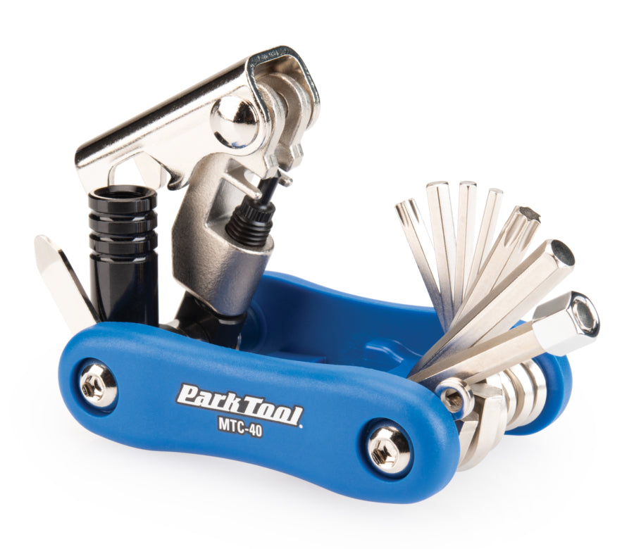 Park Tool MTC-40 déplié montrant tous les outils