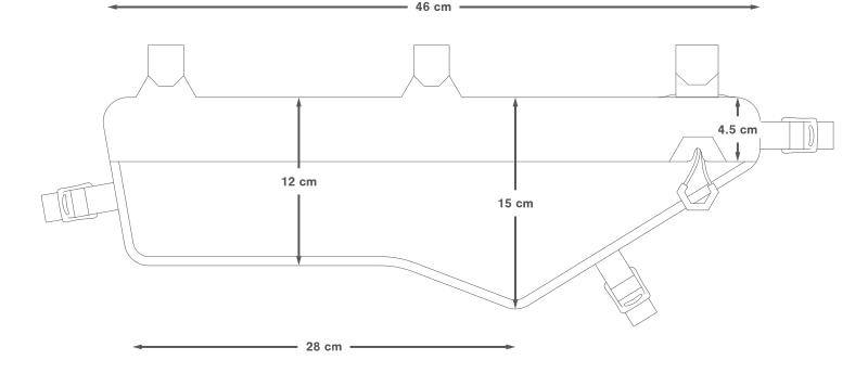 Sacoche de Cadre APIDURA EXPEDITION FRAME PACK 4.5 L Noir