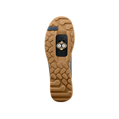 Chaussures VTT CRANKBROTHERS MALLET TRAIL LACE CLIP Bleu/Gum — semelle avec cale