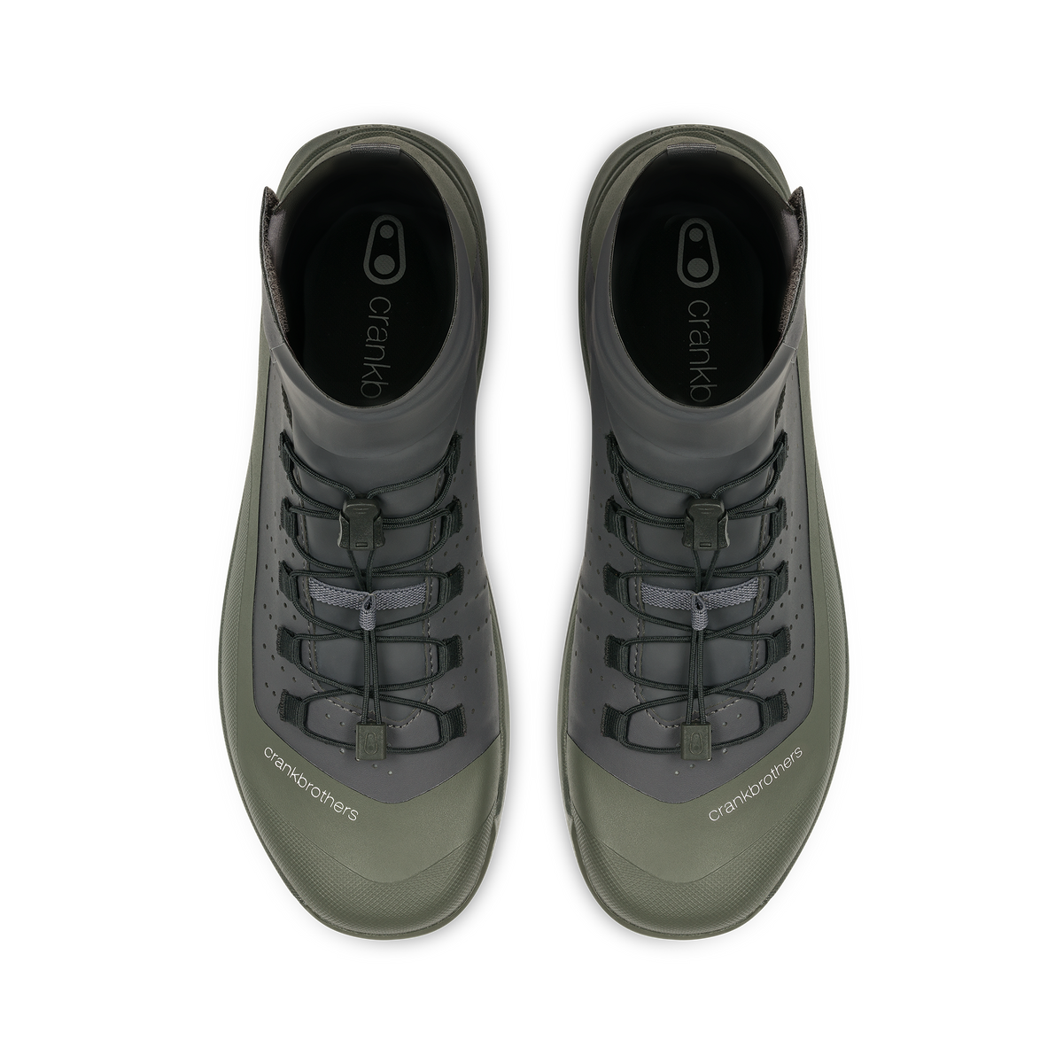 Chaussures VTT CRANKBROTHERS MALLET TRAIL SPEEDLACE SEAL Gris/Vert - vue de dessus