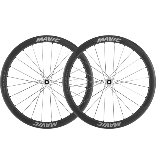 Paire de Roues MAVIC COSMIC SLR 45 Tubeless Ready (Center Lock) Noir/Argent