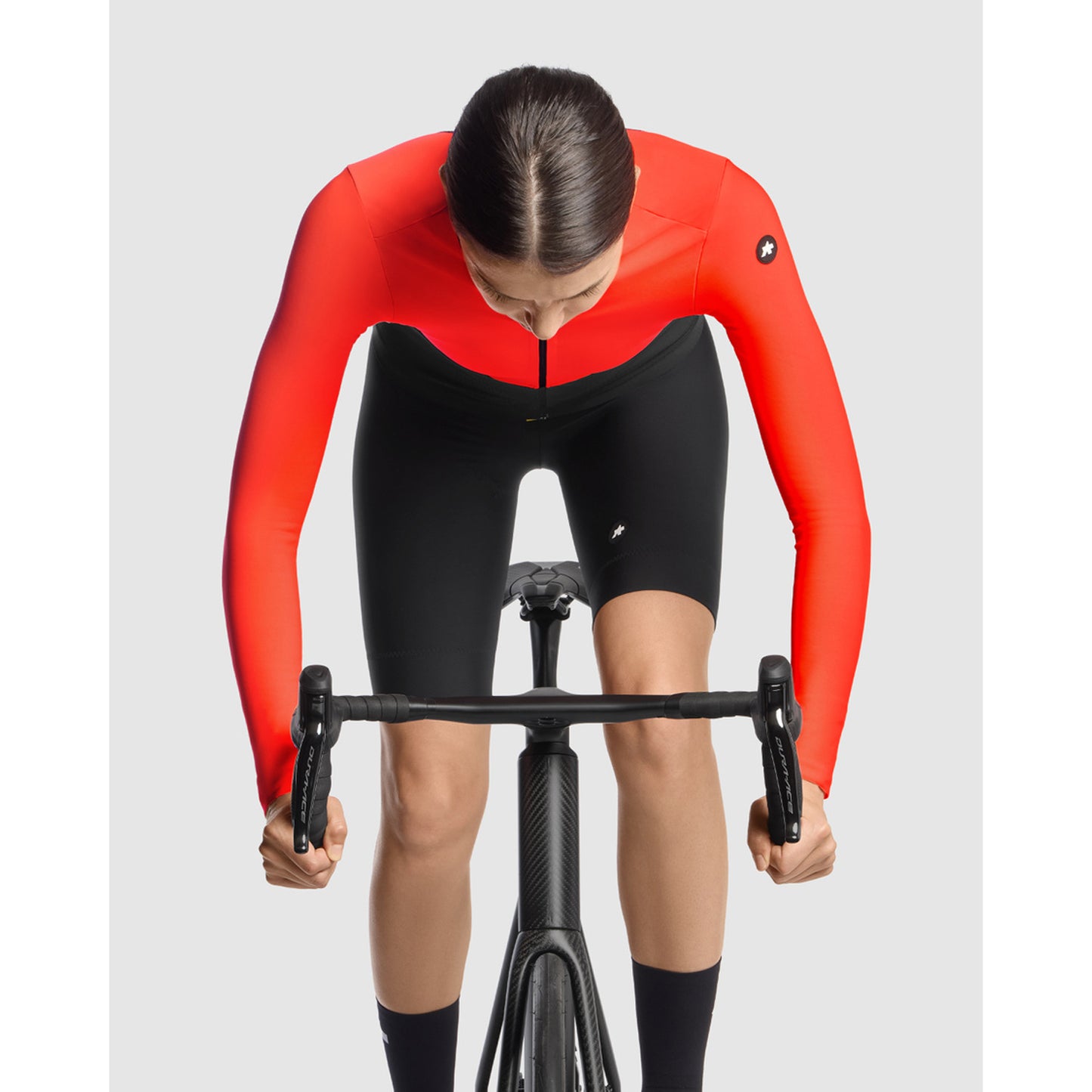 Maillot ASSOS DYORA R SPRING FALL S11 Manches Longues Femme LollyRed