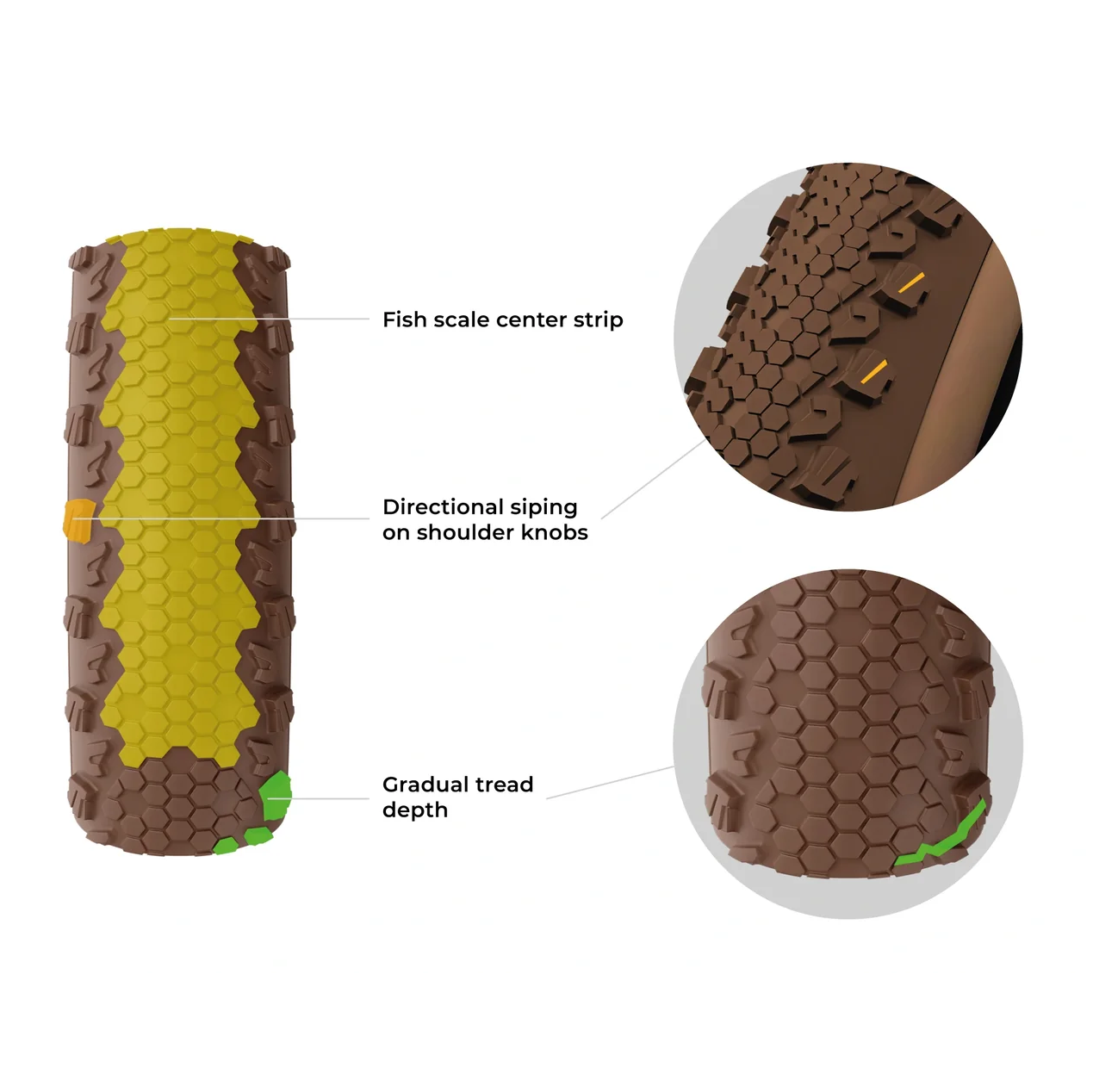 Pneu VITTORIA TERRENO PRO T30 Fine Loose Gravel Race 700x35c Tubeless Ready Souple Marron