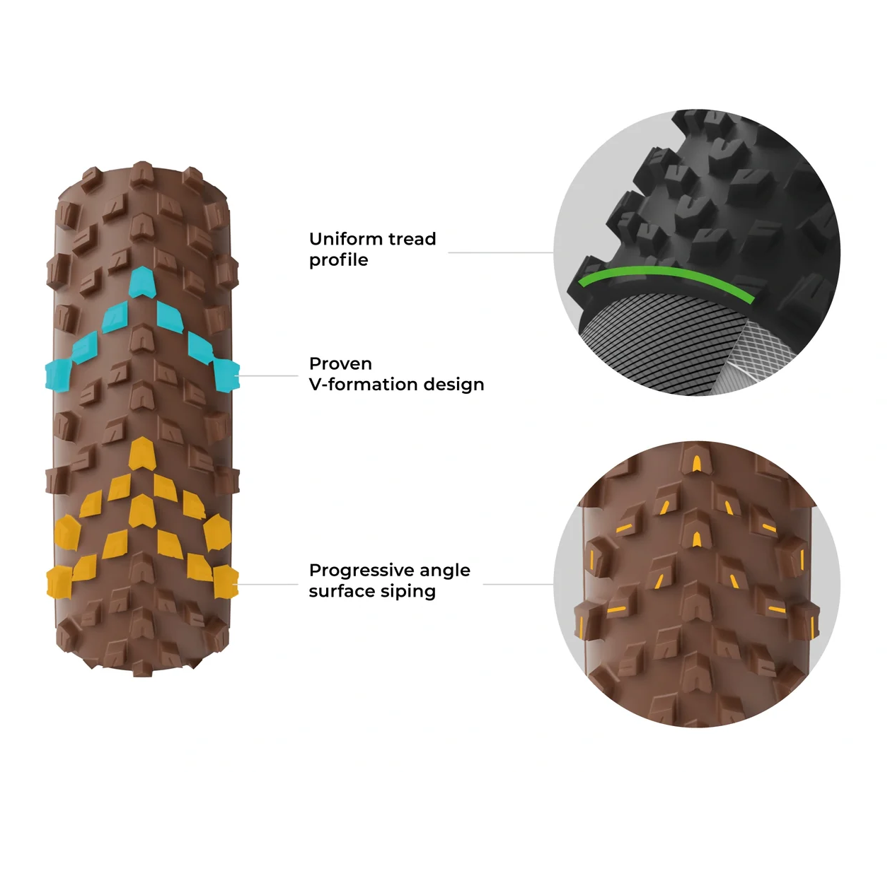 Pneu VITTORIA TERRENO PRO T60 Mixed Gravel Race 700x40c Tubeless Ready Souple Marron