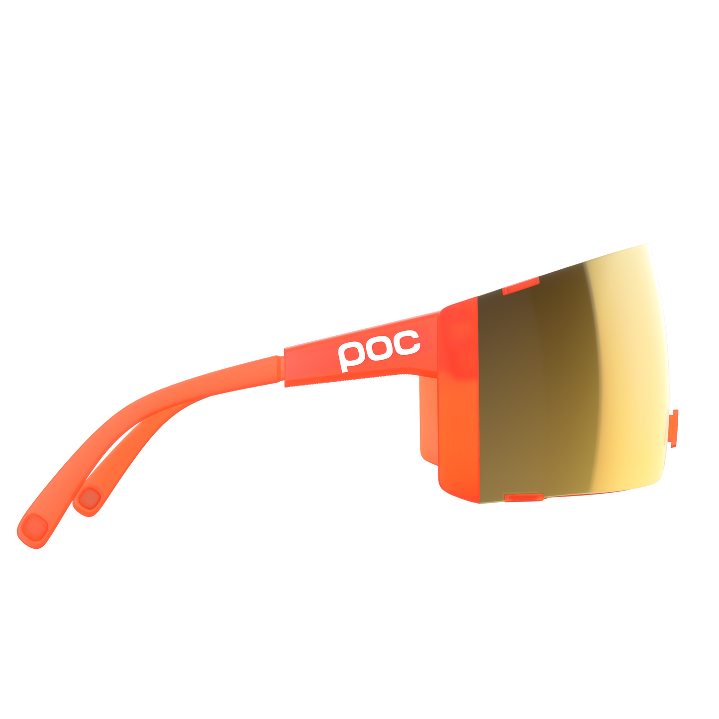 Lunettes POC PROPEL Fluorescent Orange Translucide Verre Clarity Road Sunny Gold