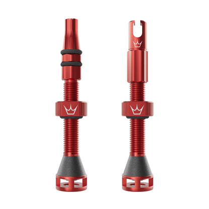 Valves Tubeless PEATY'S HOLESHOT FAST FLOW 60mm (x2) Rouge