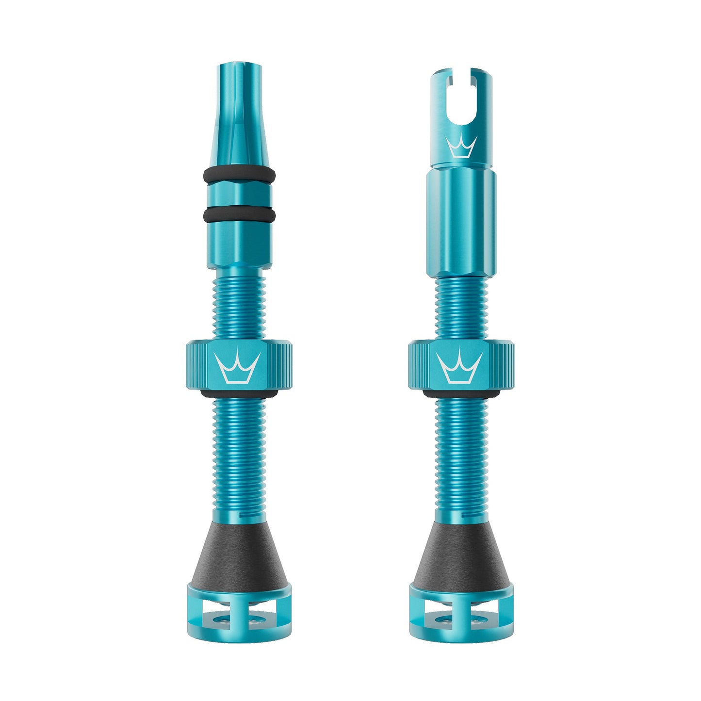 Valves Tubeless PEATY'S HOLESHOT FAST FLOW 60mm (x2) Turquoise