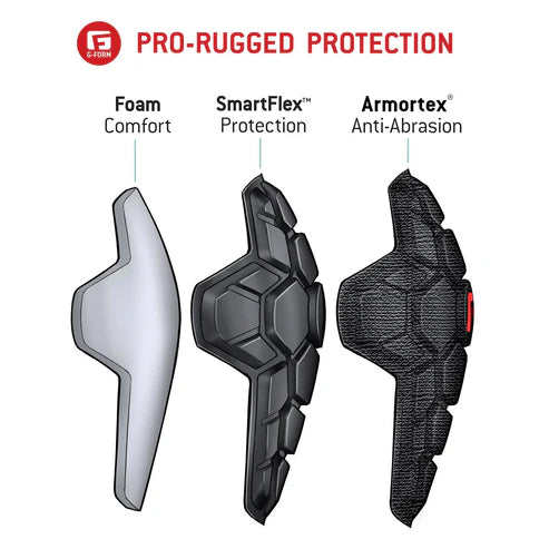 Genouillères Protège Tibias G-FORM PRO-RUGGED 2 Noir