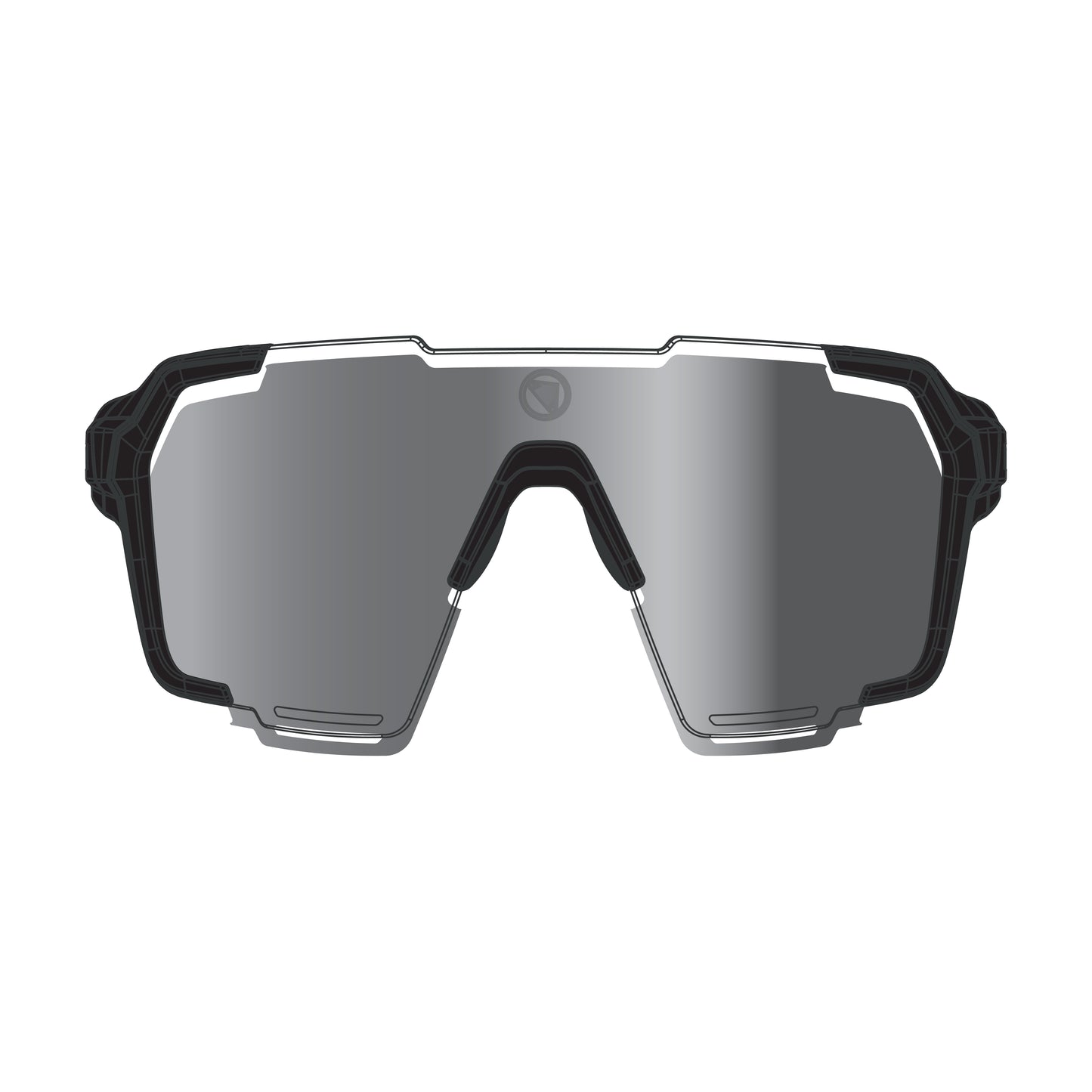 Lunettes ENDURA SINGLETRACK FRAMELESS Noir 2025