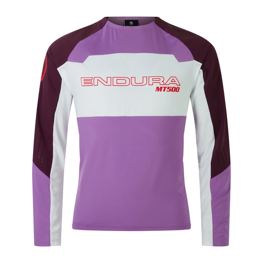 Maillot ENDURA MT500 BURNER LITE Manches Longues Violet