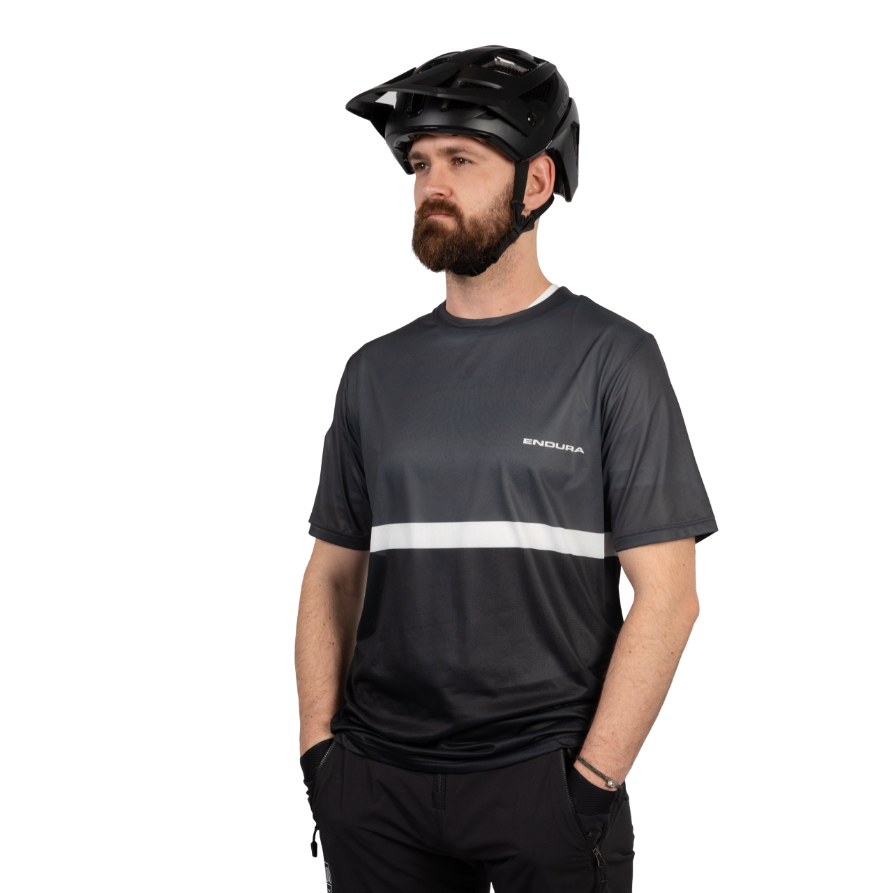 Maillot ENDURA SINGLETRACK CORE TEE II Manches Courtes Noir 2025