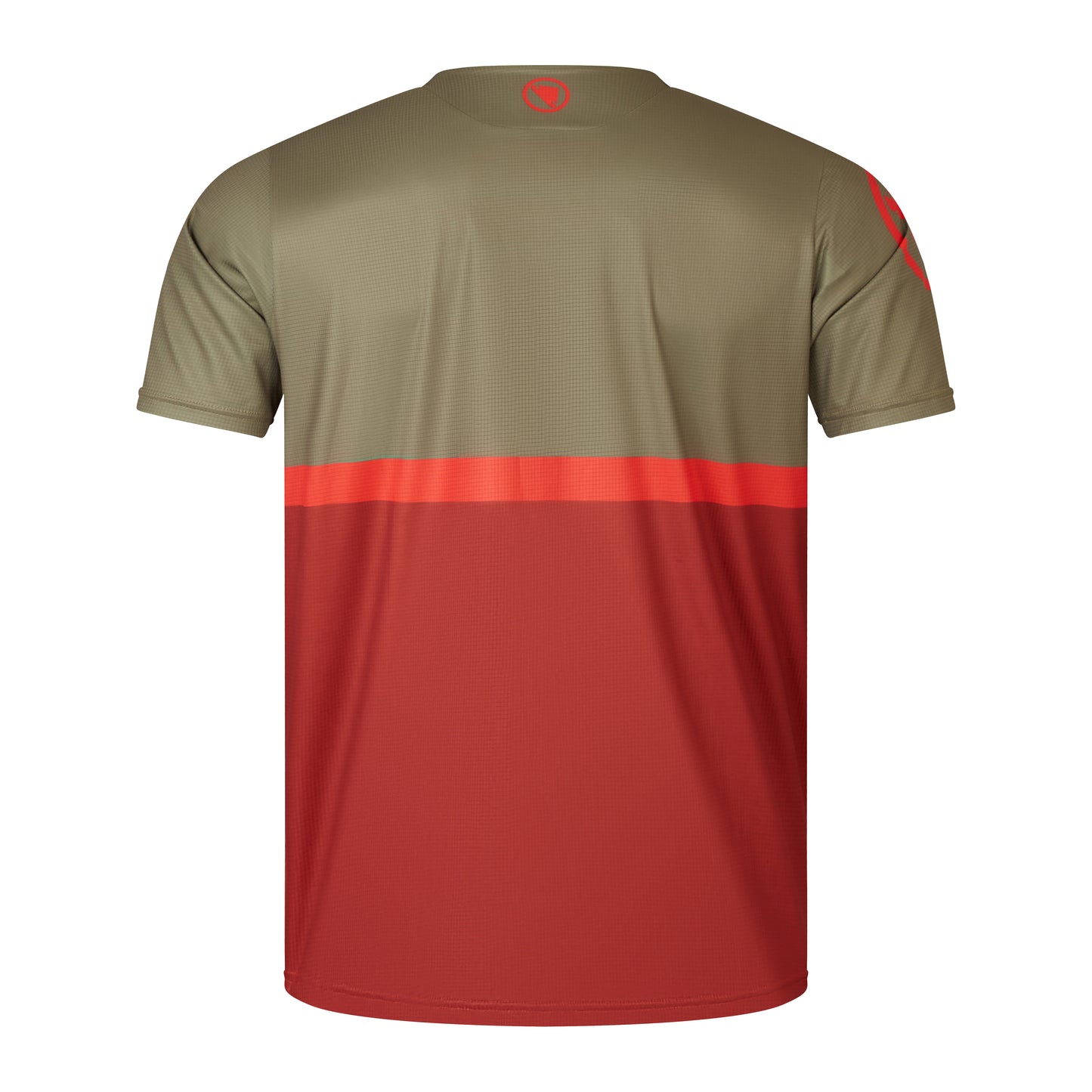 Maillot ENDURA SINGLETRACK CORE TEE II Manches Courtes Kaki/Rouge 2025