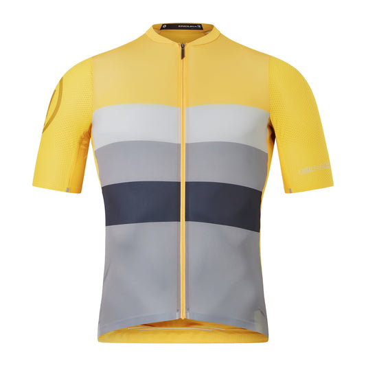 Maillot ENDURA PRO SL RACE Manches Courtes Gris/Moutarde