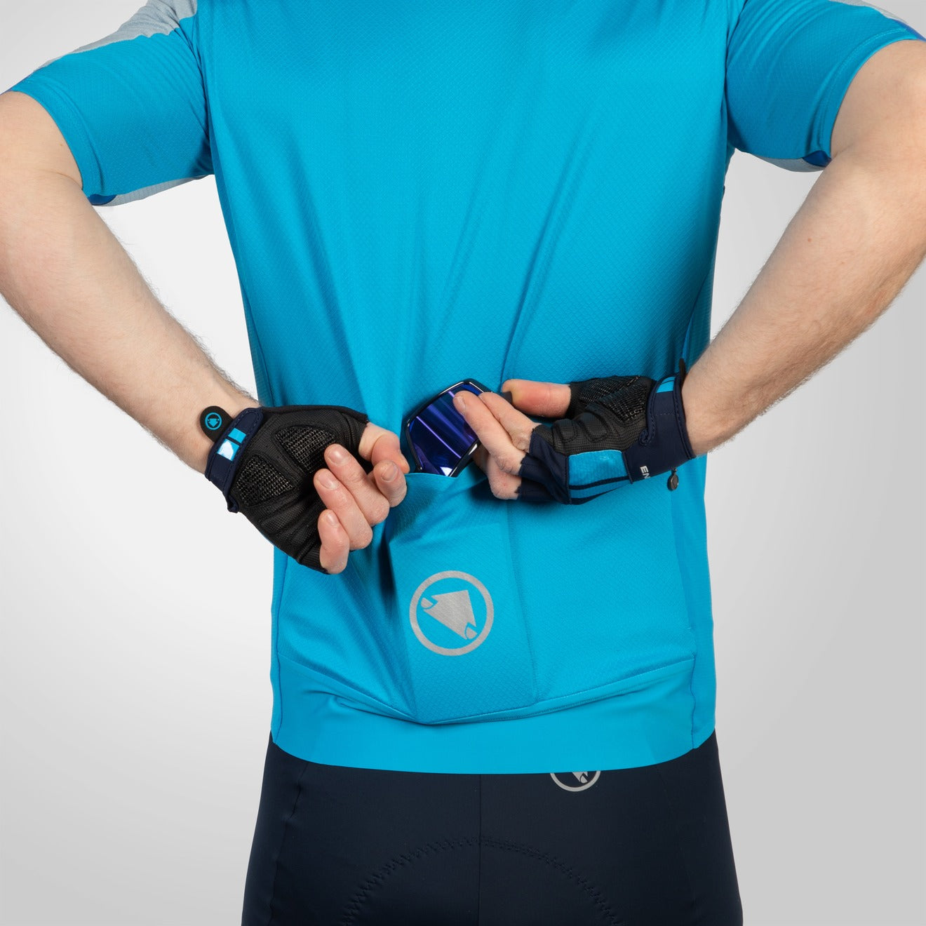 Maillot ENDURA FS260 Manches Courtes Bleu