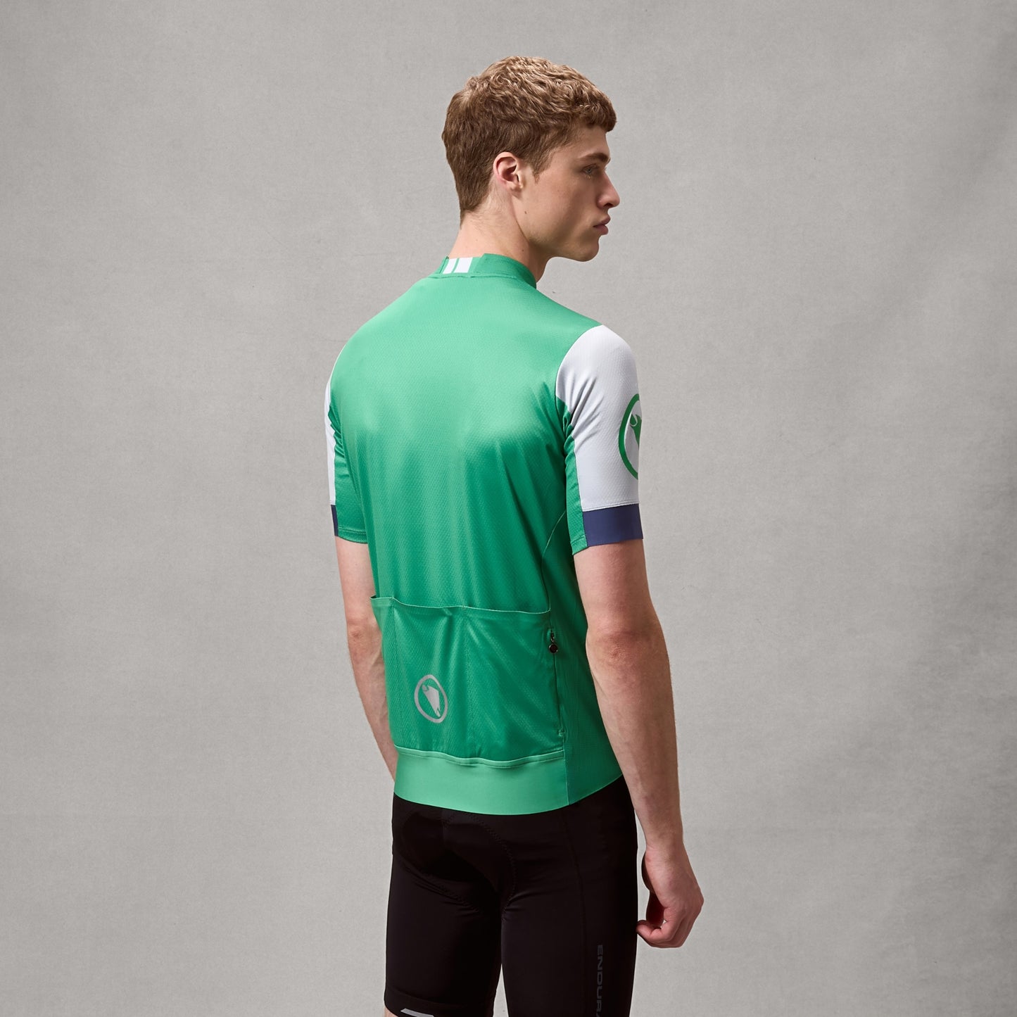 Maillot ENDURA FS260 Manches Courtes Vert/Blanc