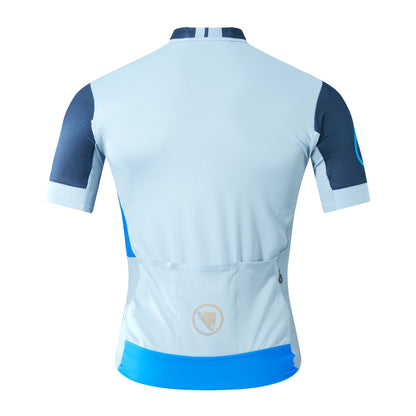 Maillot ENDURA FS260 PRINT Manches Courtes Bleu