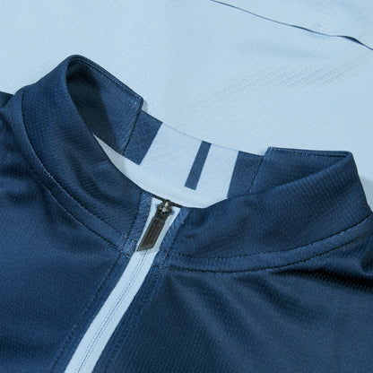 Maillot ENDURA FS260 PRINT Manches Courtes Bleu