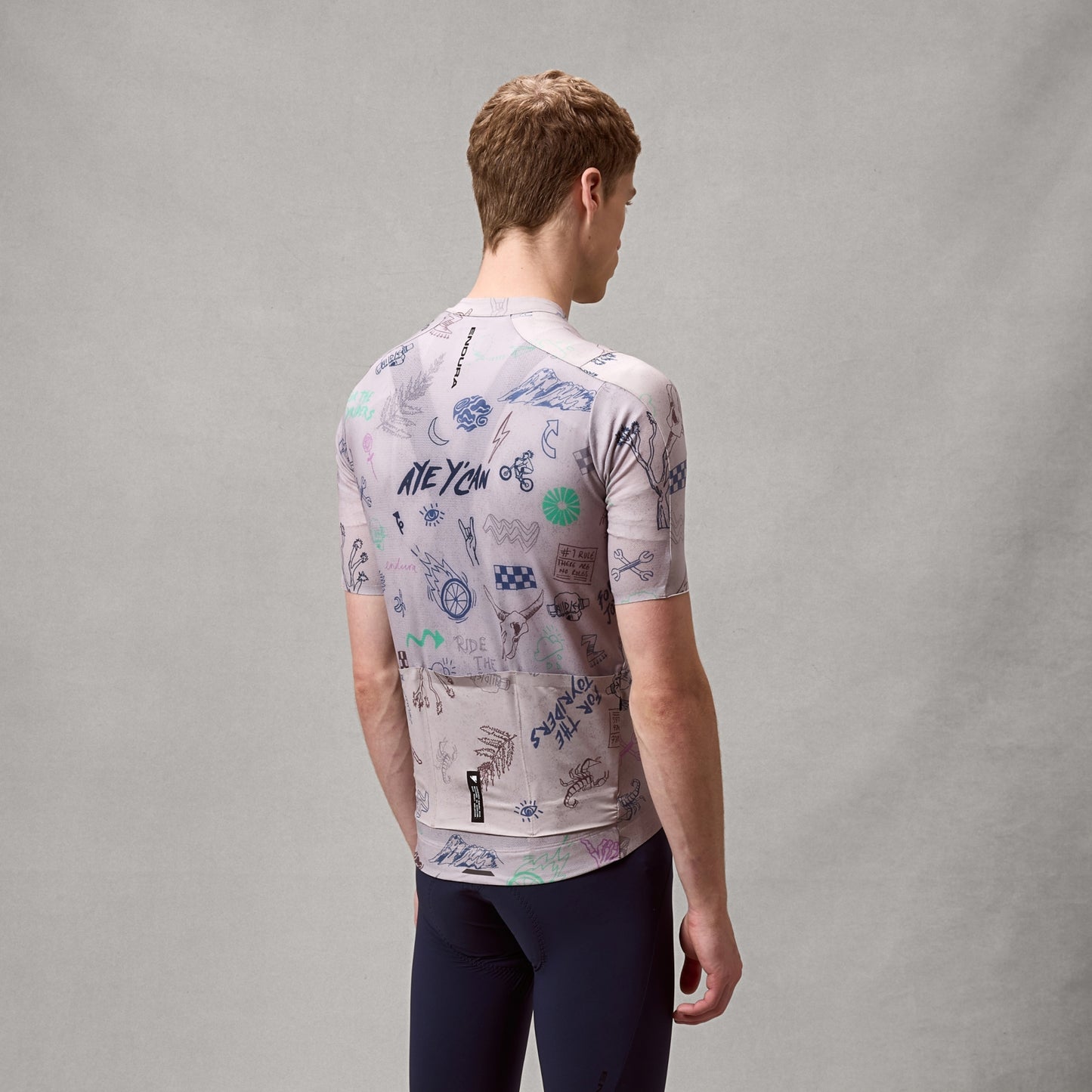 Maillot ENDURA PRO SL PRINT Manches Courtes Titanium