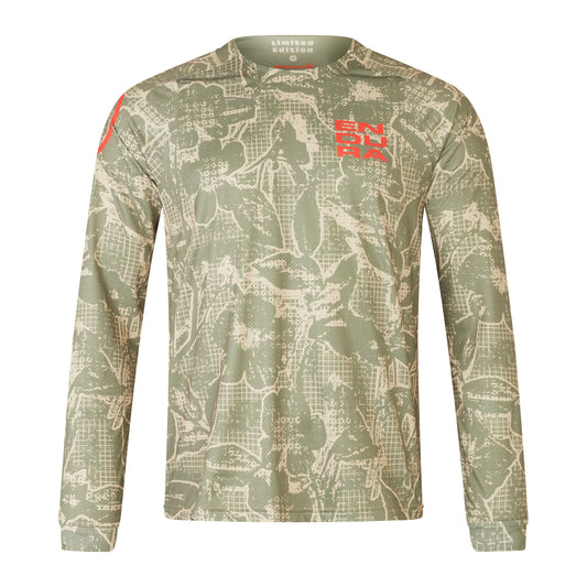 Maillot ENDURA LTD PRINTED Manches Longues Camo Kaki 2025