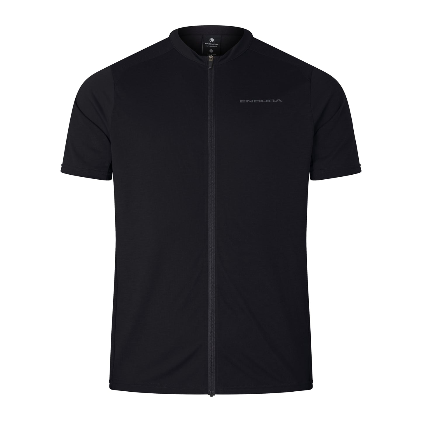 Maillot ENDURA LOOP ZIPPED Manches Courtes Noir