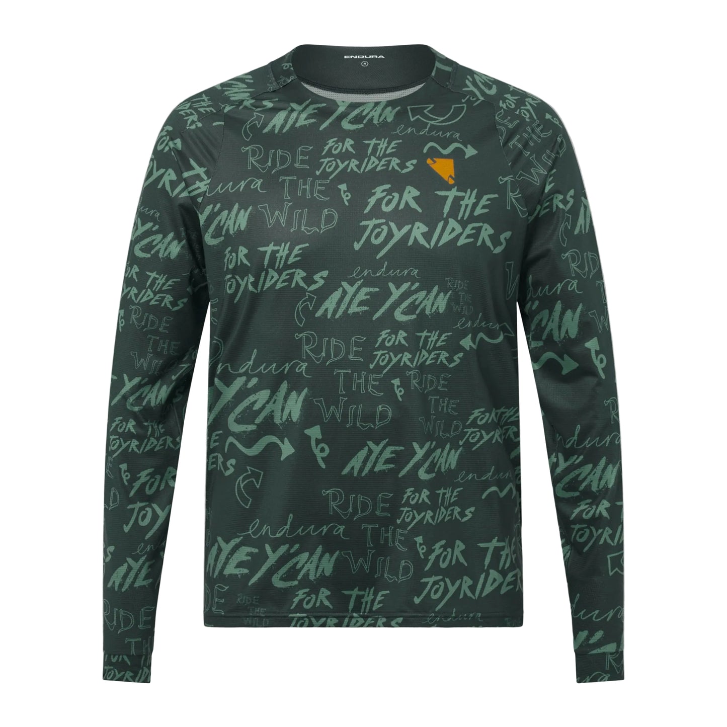 Maillot ENDURA SINGLETRACK PRINT Manches Longues Carbon Vert