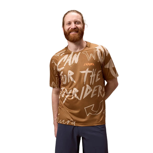 Maillot ENDURA SINGLETRACK PRINT Manches Courtes Bronze