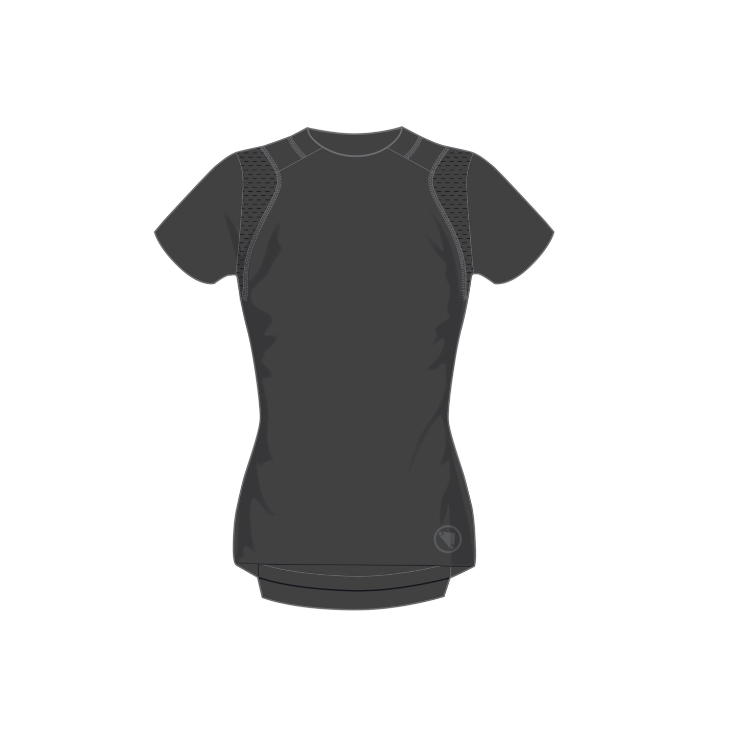 Maillot ENDURA SINGLETRACK Femme Manches Courtes Gris 2025