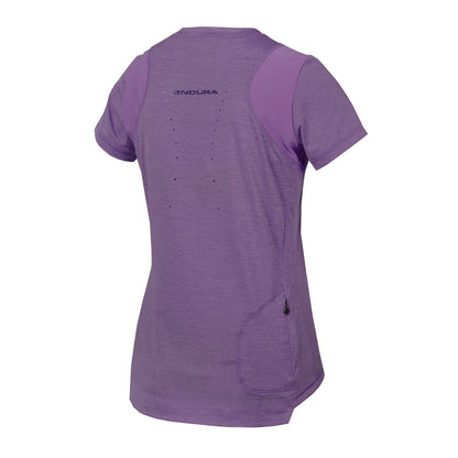 Maillot ENDURA SINGLETRACK Femme Manches Courtes Violet