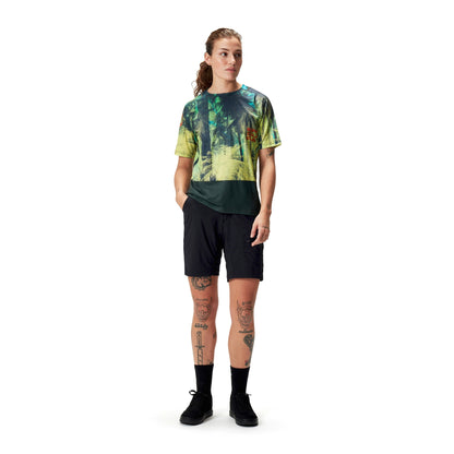 Maillot ENDURA TROPICAL LTD Femme Manches Courtes Vert