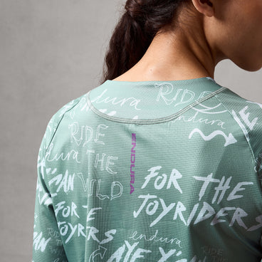 Maillot ENDURA SINGLETRACK PRINT Manches Longues Femme Sage Green