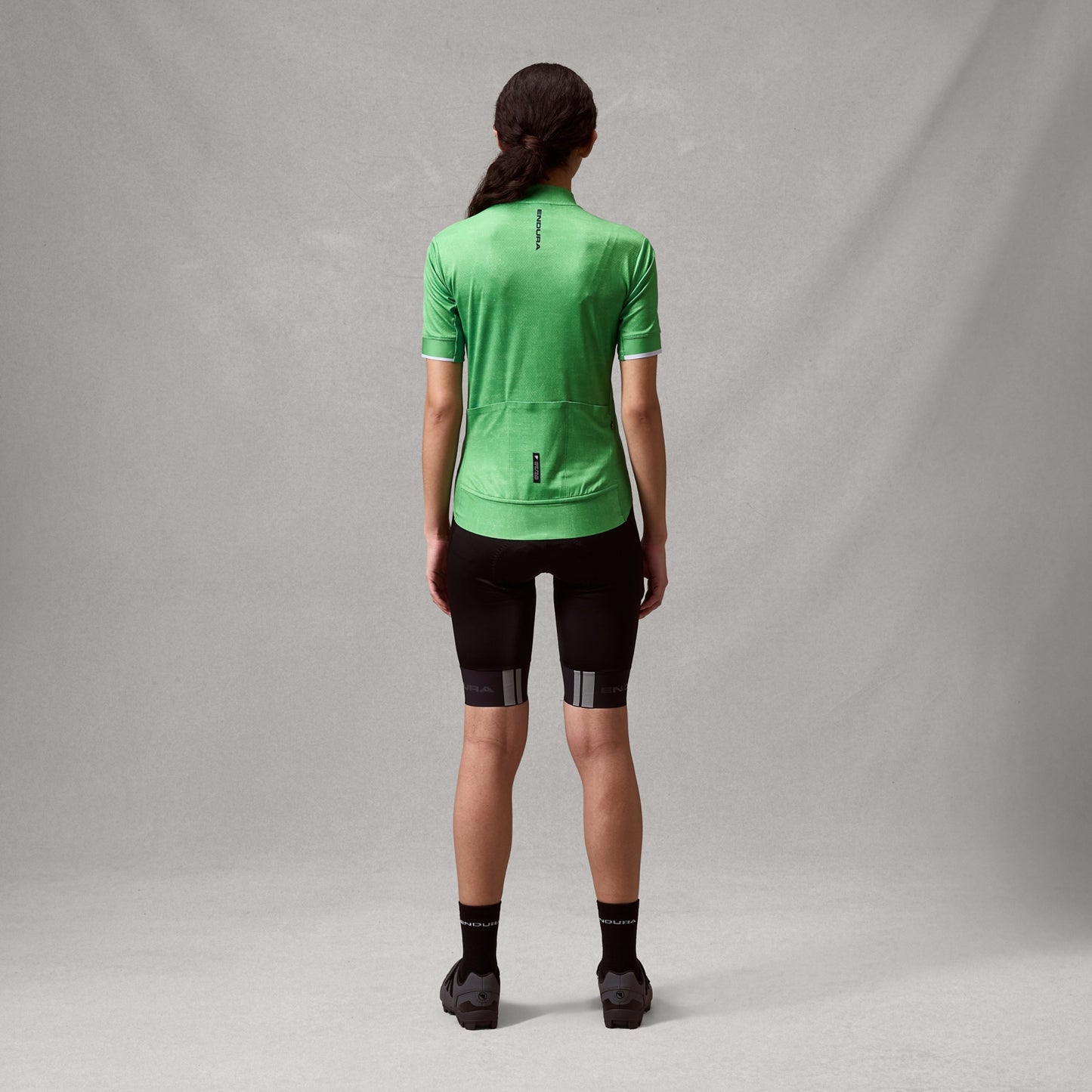 Maillot ENDURA FS260 PRINT Femme Manches Courtes Vert