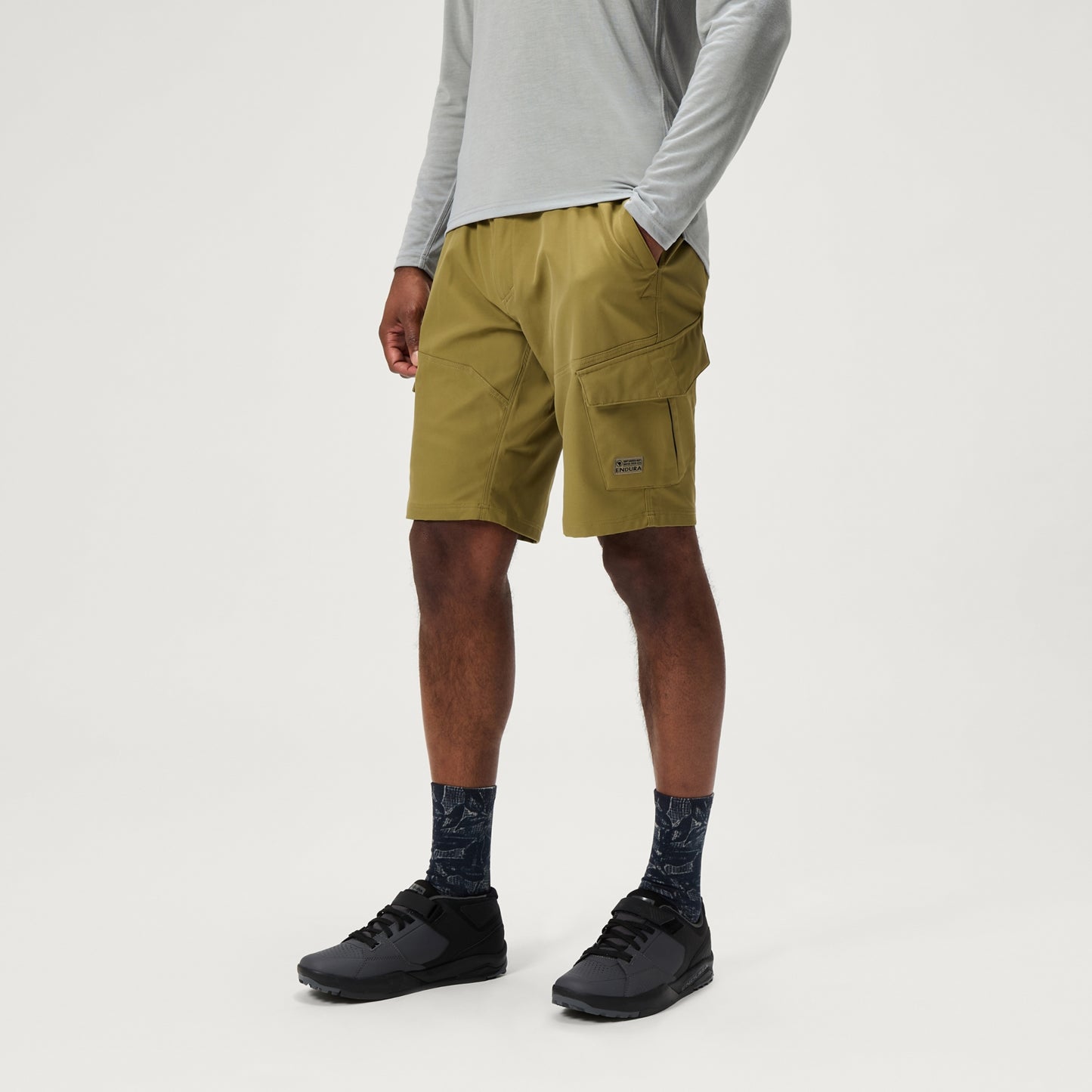 Short ENDURA LOOP CARGO Vert Olive