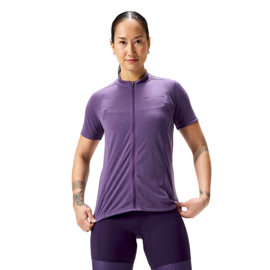 Maillot ENDURA LOOP Femme Manches Courtes Violet 2025