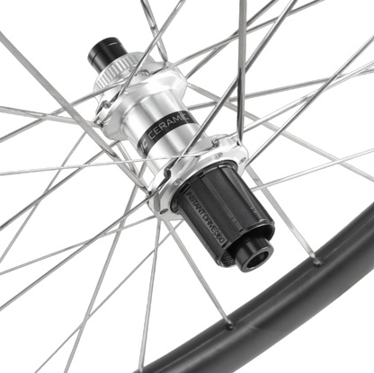 Paire de Roues MAVIC COSMIC SLR 45 Tubeless Ready (Center Lock) Noir/Argent