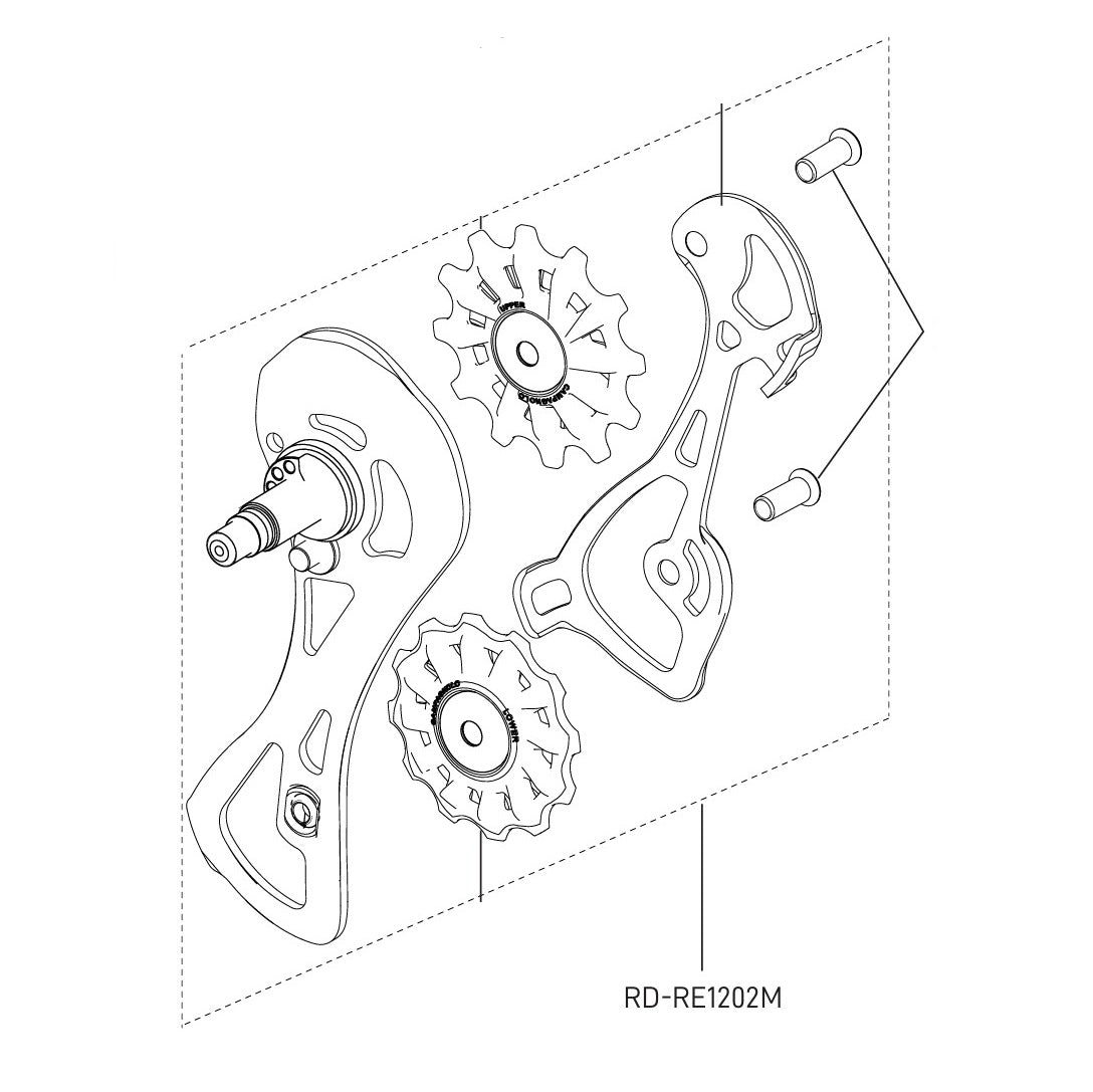 Chape de Dérailleur Arrière Complète CAMPAGNOLO CHORUS 12V