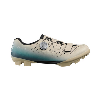 Chaussures VTT XC/Gravel SHIMANO RX600 Beige/Bleu