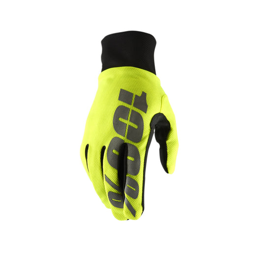 Gants 100% HYDROMATIC Waterproof Jaune