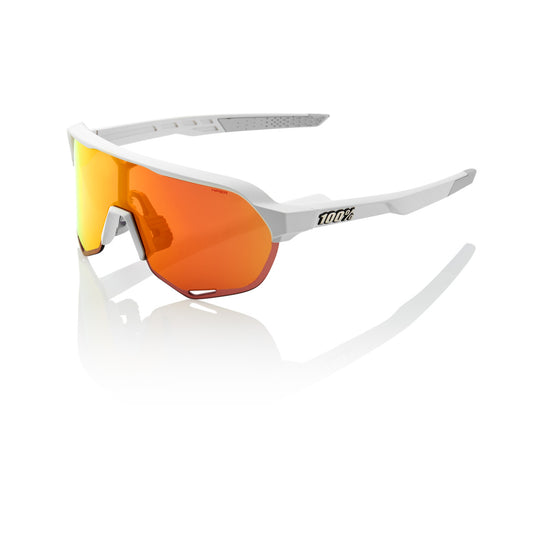 Lunettes 100% S2 Soft Tact Off Blanc Hiper Multilayer Mirror Rouge