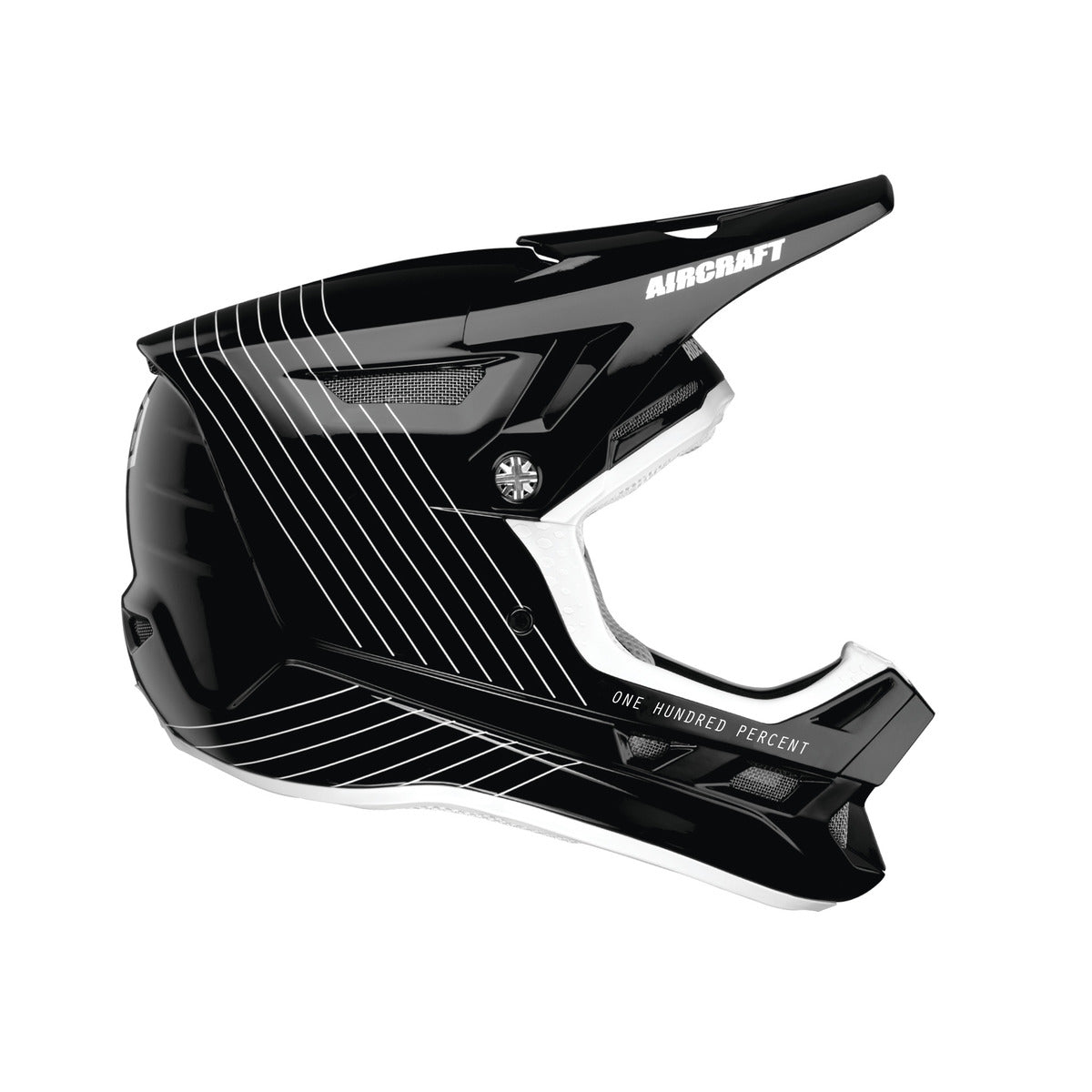 Casque VTT 100% AIRCRAFT COMPOSITE Noir/Blanc