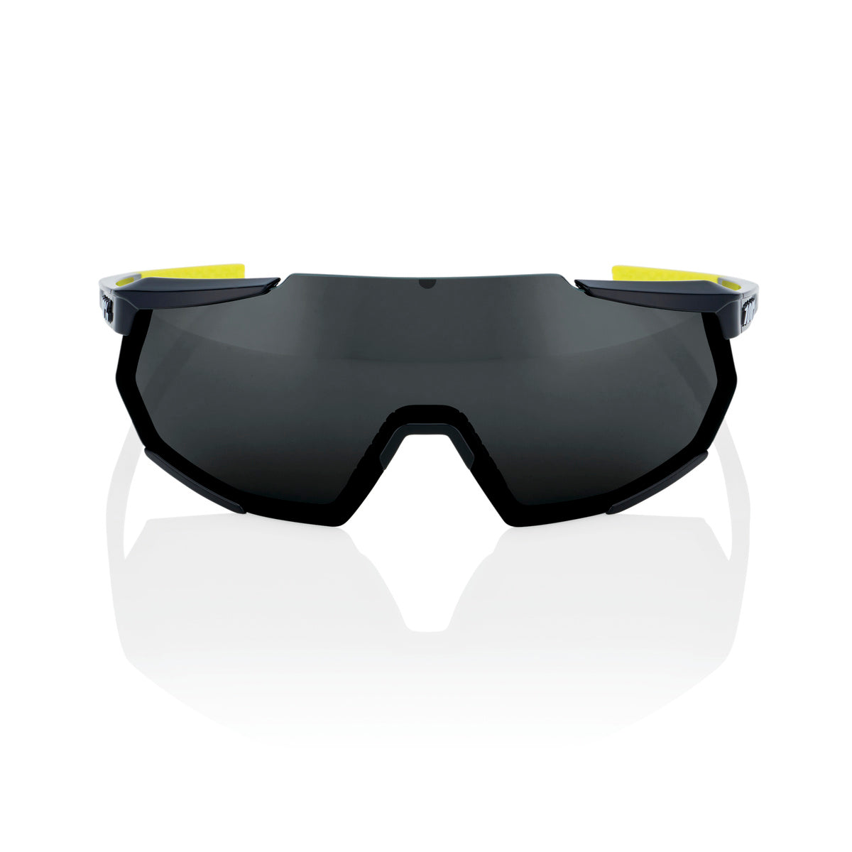 Lunettes 100% RACETRAP 3.0 Noir Brillant Smoke Lens