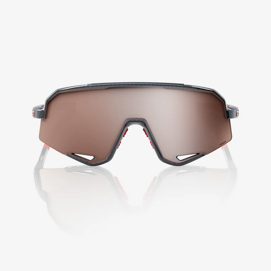 Lunettes 100% SLENDALE Noir Carbon Hiper Mirror Argent