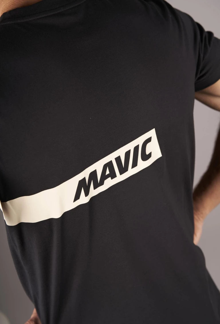 T-Shirt MAVIC CORPORATE STRIPE Noir
