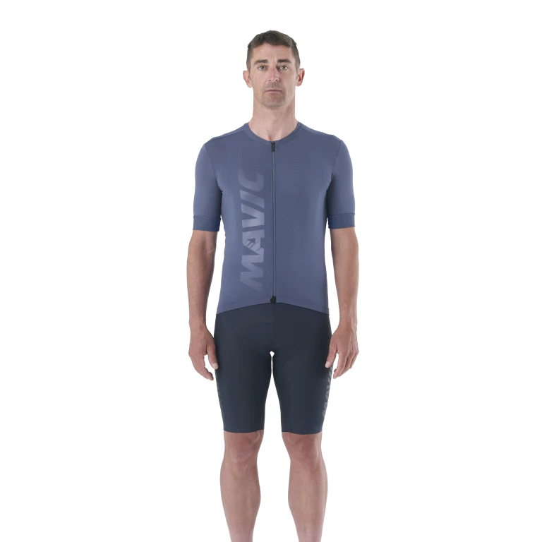 Maillot MAVIC AKSIUM Manches Courtes Bleu