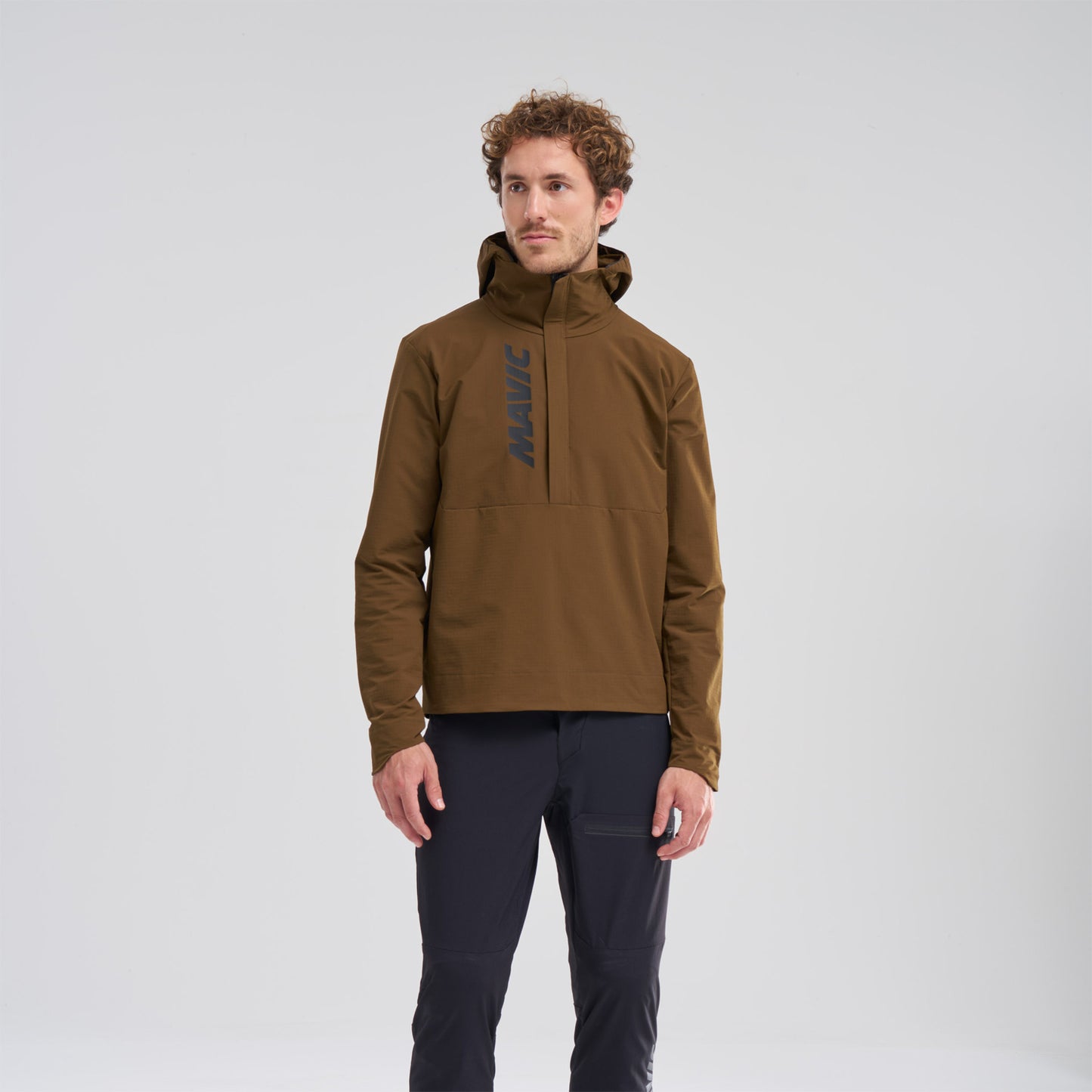 Veste MAVIC DEEMAX THERMO WIND HOODIE Marron