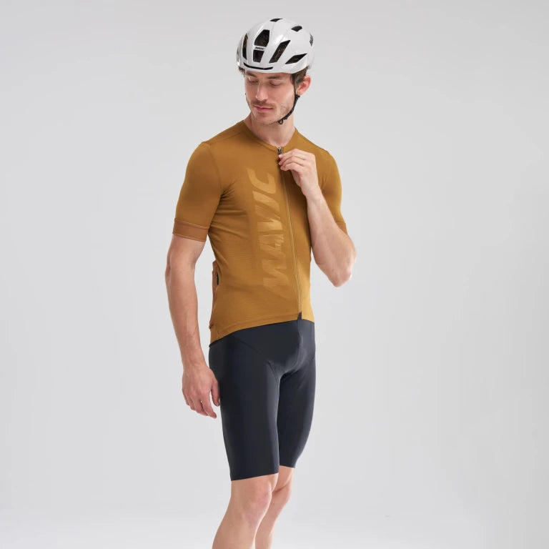 Maillot MAVIC AKSIUM Manches Courtes Marron