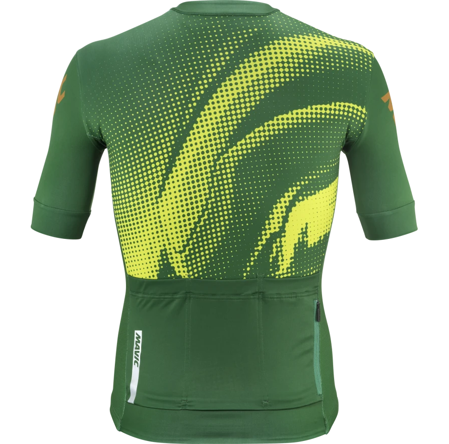 Maillot MAVIC AKSIUM GRAPHIC Manches Courtes Vert/Jaune