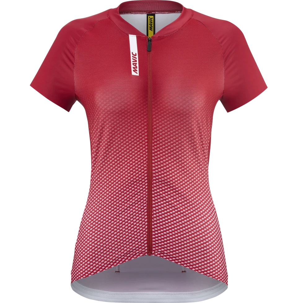 Maillot MAVIC AKSIUM Manches Courtes Femme Rouge