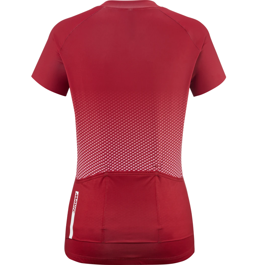 Maillot MAVIC AKSIUM Manches Courtes Femme Rouge