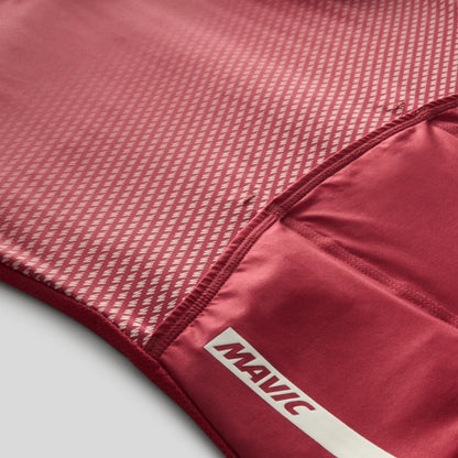 Maillot MAVIC AKSIUM Manches Courtes Femme Rouge