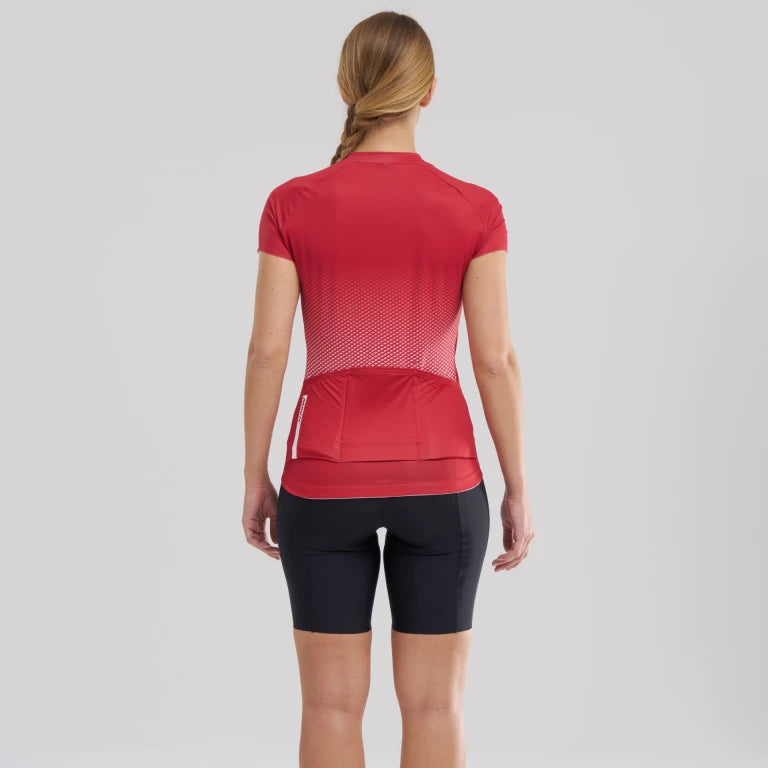 Maillot MAVIC AKSIUM Manches Courtes Femme Rouge